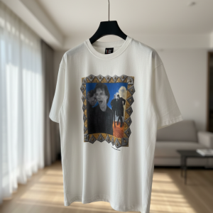 Tee Jays Graphic Print White Cotton T-Shirt