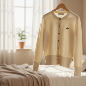 Vivienne Westwood Beige Knit Cardigan Sweater Women