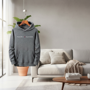 Tommy Hilfiger Men‘s Casual Grey Hoodie Sweater