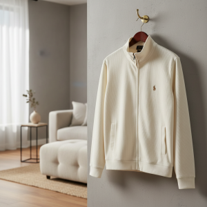 Ralph Lauren Polo White Zip Up Jacket