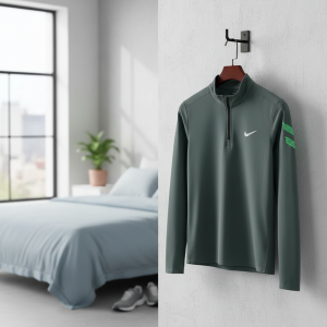 Nike Half Zip Gray Running Sweatshirt