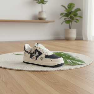 Nike Air Force 1 Black White Casual Sneakers