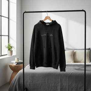 Maison Margiela Black Logo Hooded Sweatshirt
