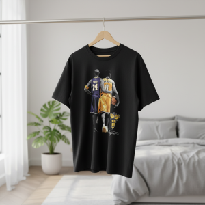 Saint Michael Vintage Basketball Graphic Black T-Shirt