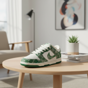 Nike Dunk Low Green White Casual Sneakers