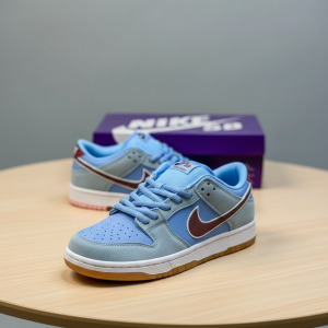 Nike SB Dunk Low Blue Suede Sneakers