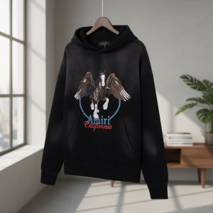 Amiri California Pegasus Print Pullover Hoodie Sweater
