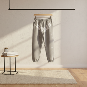 Sp5der Grey Star Print Casual Sweatpants
