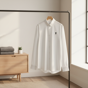 AMI Paris Classic Heart Logo White Shirt