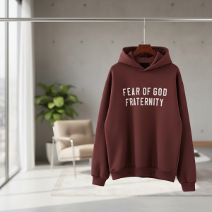 Essentials Fear of God Brown Pullover Hoodie