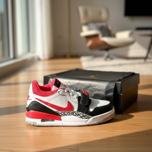 Nike Red Black White Air Cushion Sneakers