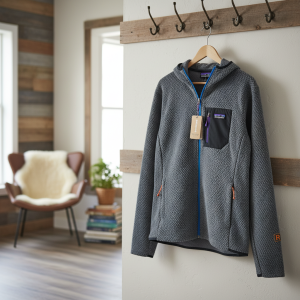 Patagonia Men's Gray Hooded Outdoor Jacket