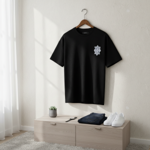 Amiri Black Graphic Print Cotton T-Shirt