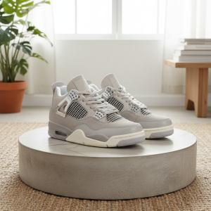 Nike Retro Light Gray Mesh Sneakers