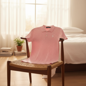 Ralph Lauren Pink Knit Polo Shirt