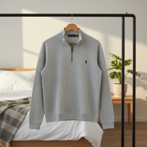 Ralph Lauren Half Zip Grey Sweatshirt Men