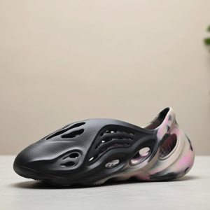 Yeezy Foam Runner Black Pink Slip On Shoes