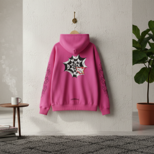 Chrome Hearts Pink Spider Graphic Hoodie
