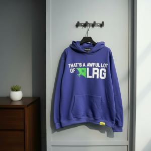 ALOCS Purple Graphic Print Hoodie Sweatshirt