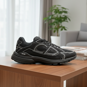 Dior B30 Black Mesh Casual Sneakers for Men