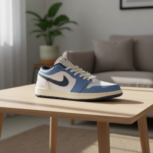 Nike Air Jordan 1 Low Blue White Sneakers