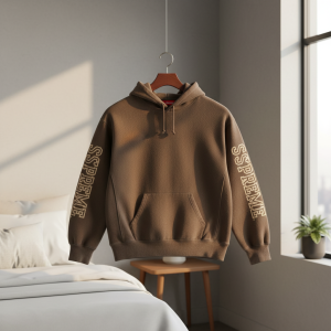 Nike Brown Pullover Hoodie Men’s Casual Sweatshirt