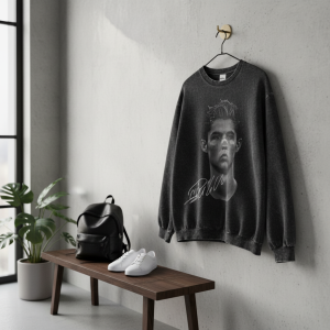 Saint Michael Vintage Graphic Black Sweatshirt Pullover