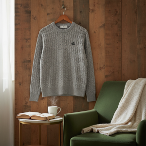 Vivienne Westwood Vivi Grey Knit Sweater Pullover