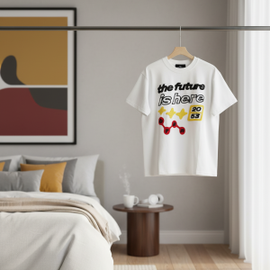 Broken Planet Future Graphic White T-Shirt 2053 Edition