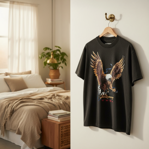 Represent Eagle Graphic Black Racing T-Shirt