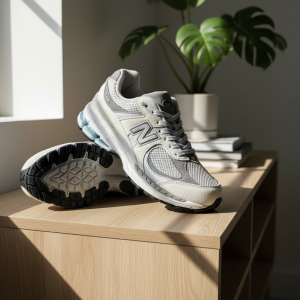 New Balance 2002R Grey Mesh Running Shoes