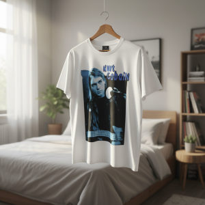 Saint Michael Graphic Print Vintage White T-Shirt