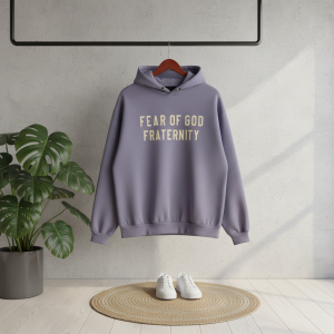 Essentials Fear of God Purple Hoodie Sweater