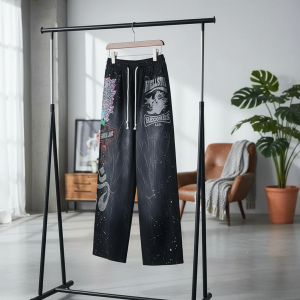 Hellstar Graphic Wide Leg Street Pants