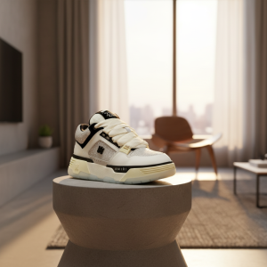 Amiri Skel Top Low White Leather Sneakers