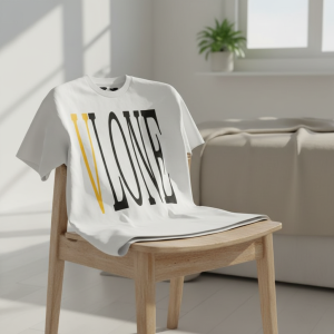 Vlone White V Logo Cotton T-Shirt