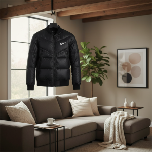 Nike Men's Black Winter Puffer Jacket