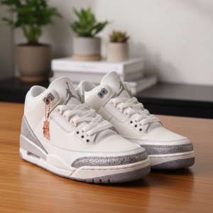 Nike Air Jordan 3 White Gray Sneakers