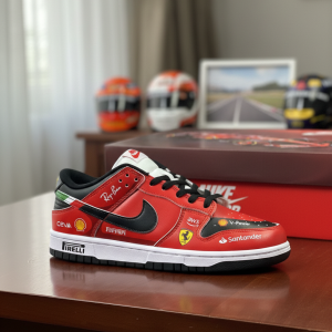 Nike SB Red Racing Style Sneakers