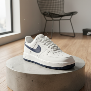 Nike Air Force 1 White Blue Sneakers