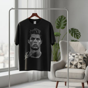 Saint Michael Black Graphic Street Style T-Shirt