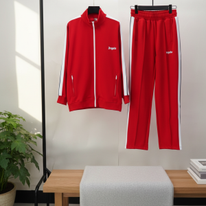 Palm Angels Red Track Jacket Pants Set
