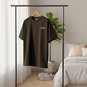 Amiri Logo Cotton Casual Short Sleeve T-Shirt