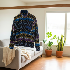 Patagonia Retro Fleece Pullover Geometric Pattern Sweater