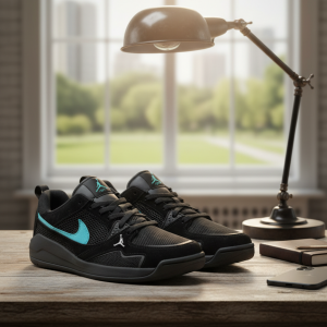 Nike Jordan Black Blue Mesh Running Shoes