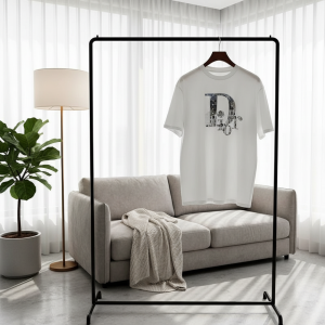 Dior Men’s White Logo Print Cotton T-Shirt