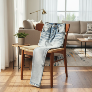 Amiri Light Wash Distressed Slim Fit Jeans