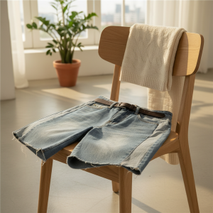 Gallery Dept Denim Patchwork Jean Shorts
