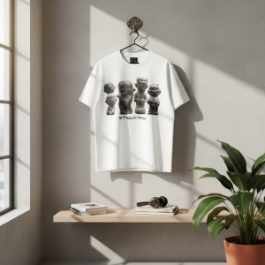 Saint Michael Utopia Graphic Print White T-Shirt
