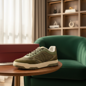 Gucci Green Low Top Casual Sneakers